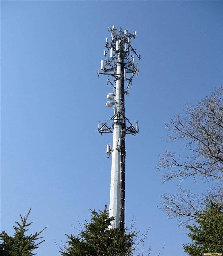 Single Tube Communication Tower