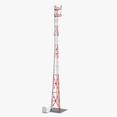 Torre de antena de rádio de celular com 3 pernas para estação de comunicação